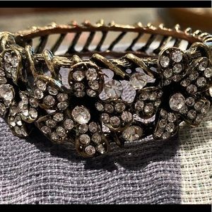 Fun rhinestone hinged cuff bracelet.
